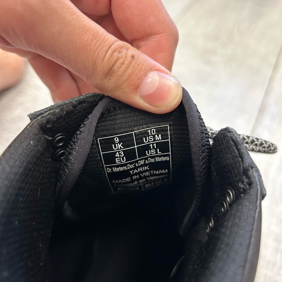 Dr. Martens Black Boots with Yellow Stitching - Picture 4 of 5